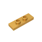 Gobricks GDS-1504 Plate, Modified 1 x 3 with 2 Studs (Double Jumper) | Compatible Building Block Piece