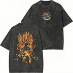 Dragon Ball Goku Majin Buu Washed Graphic T-Shirt Y2K