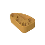 Gobricks GDS-2016 Technical Beam 2 x 3 L-Shape with Quarter Ellipse Thick | Building Blocks Toy Compatible with Lego 71708