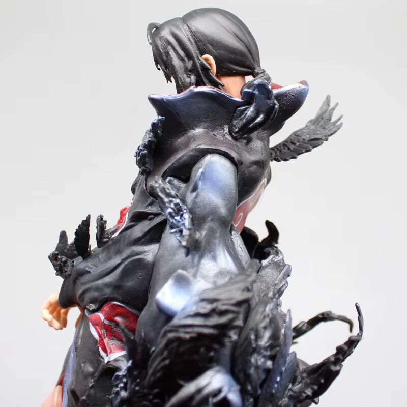 Itachi Uchiha Tsukuyomi Crows Anime Figure, Naruto Shippuden Action Figurines 26 CM