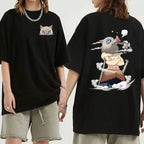 Inosuke T-Shirt: Demon Slayer Hip Hop Cartoon Tee