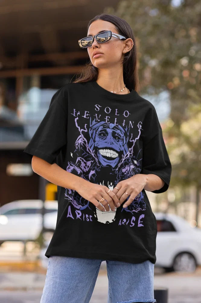 Solo Leveling T-Shirt: Sung Jin Woo Anime Manga Soft Tee