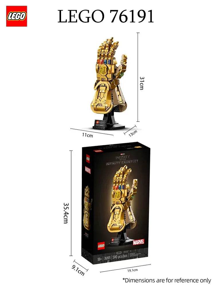 LEGO 76191 Marvel Infinity Gauntlet Collectible Building Kit; Thanos Right Hand Gauntlet Model with Infinity Stones (590 Pieces) - LEGO76191
