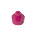 Gobricks Tile Round 1x1 with Bar and Pin Holder | Compatible Building Block