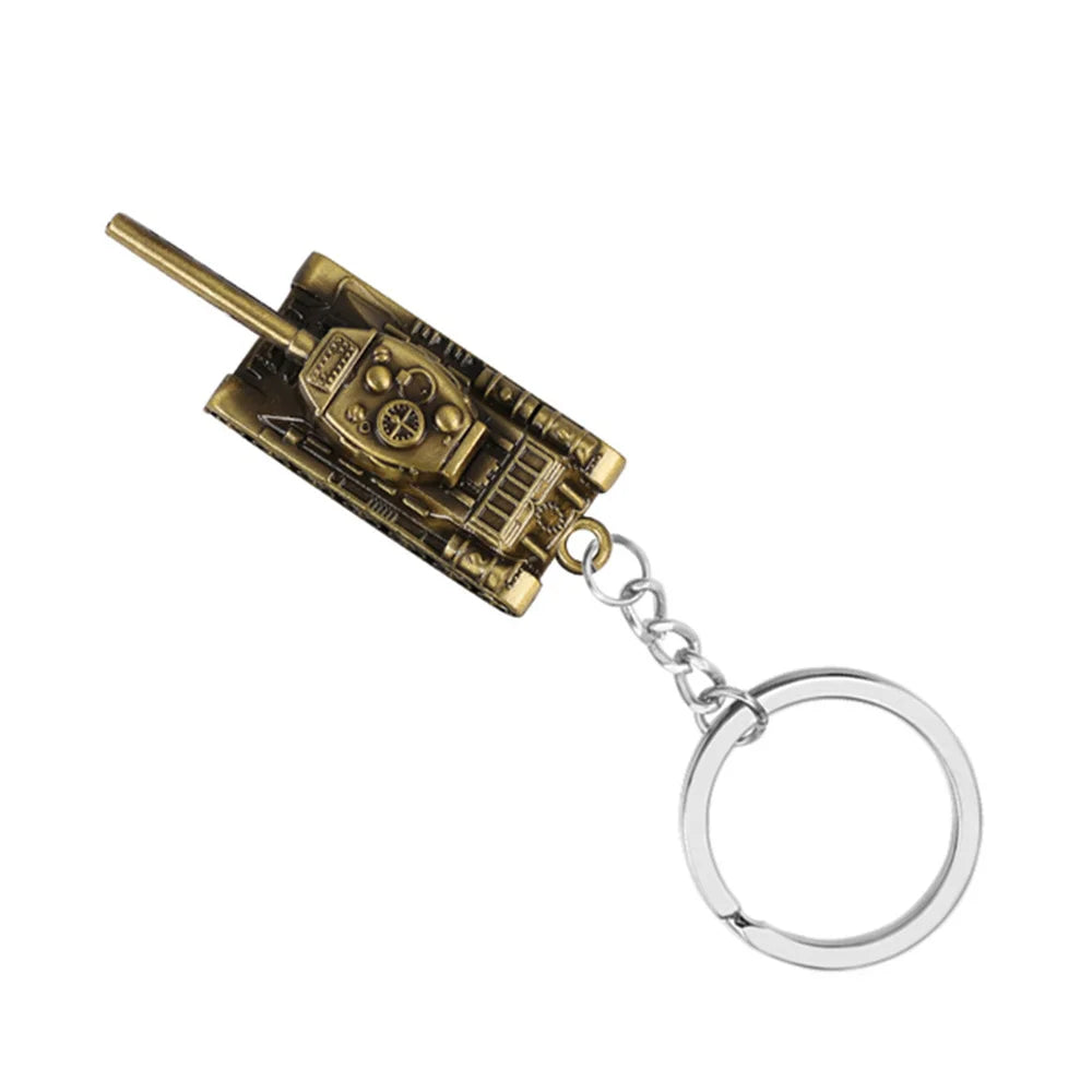 WOT World Of Tanks Keychain World Of Tanks Key Holder Tank War Keychains Metal Gift Pendant Heavy Weapon 3D Tank Gift