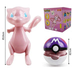 Pokemon Pokeball Anime Figures Toys, Pikachu Gengar Dragonite Snorlax Lapras Pocket Pokeball Toys