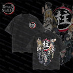 Gyomei Himejima T-shirt: Demon Slayer Vintage Washed Tee