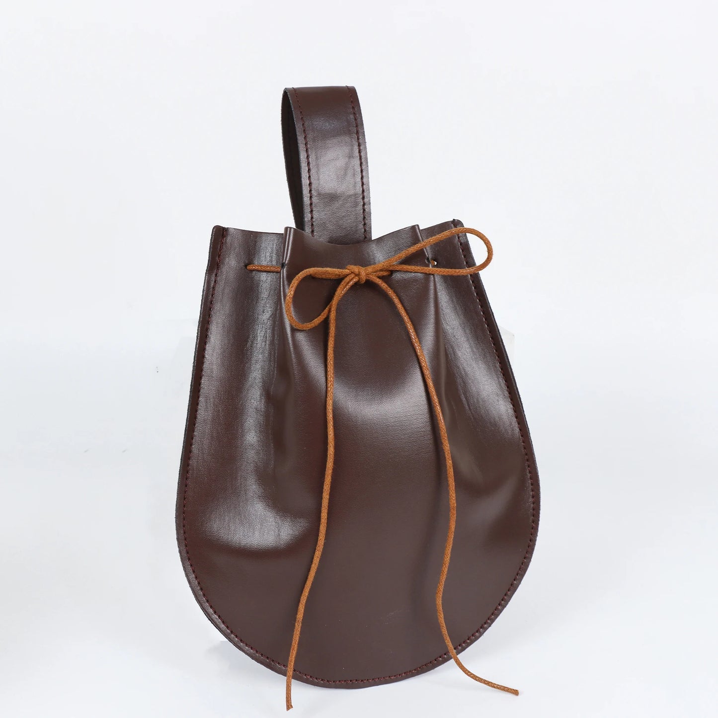 Fullyoung – pochette d'argent Vintage médiévale, sac à anneau de taille, ceinture, pièces d'accessoires de Costume pour hommes et femmes, sac à cordon en cuir Viking