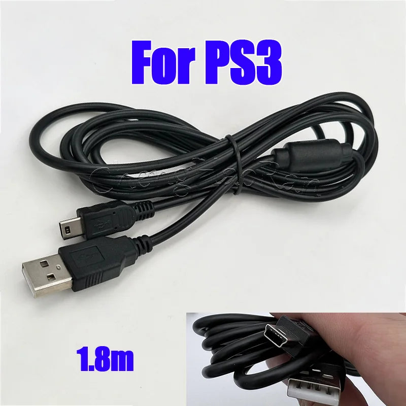 Controller Charging Cable | USB Power Cord for Sony PlayStation 3