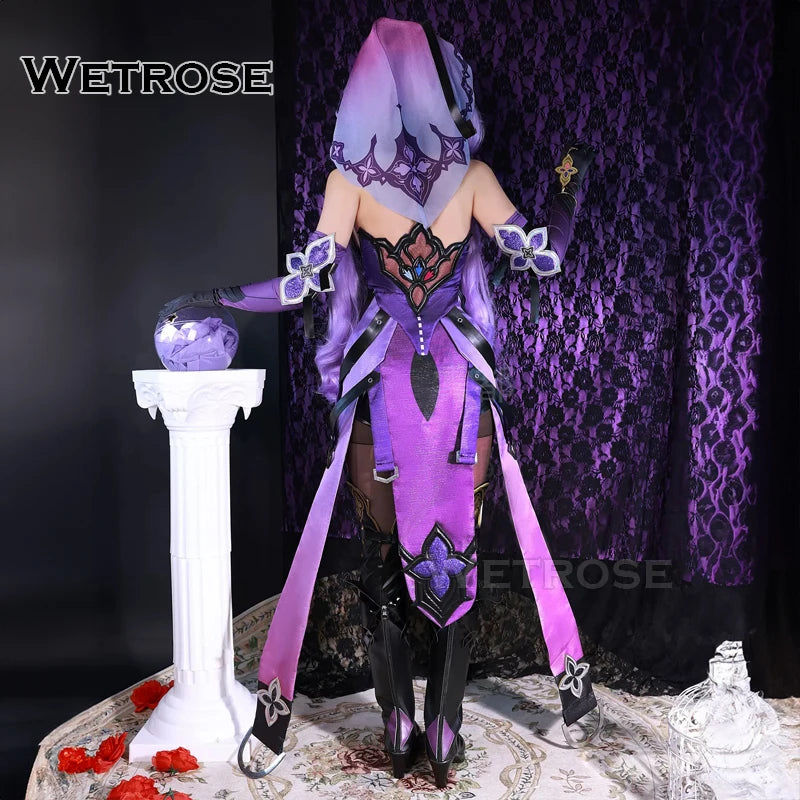 【Wetrose】 Costume de Cosplay de cygne noir Honkai Star Rail, ensemble complet de perruque d'halloween Cisne Negro voyant de bonne aventure