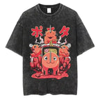 Chainsaw Man Vintage T-shirt Washed Cotton Tee