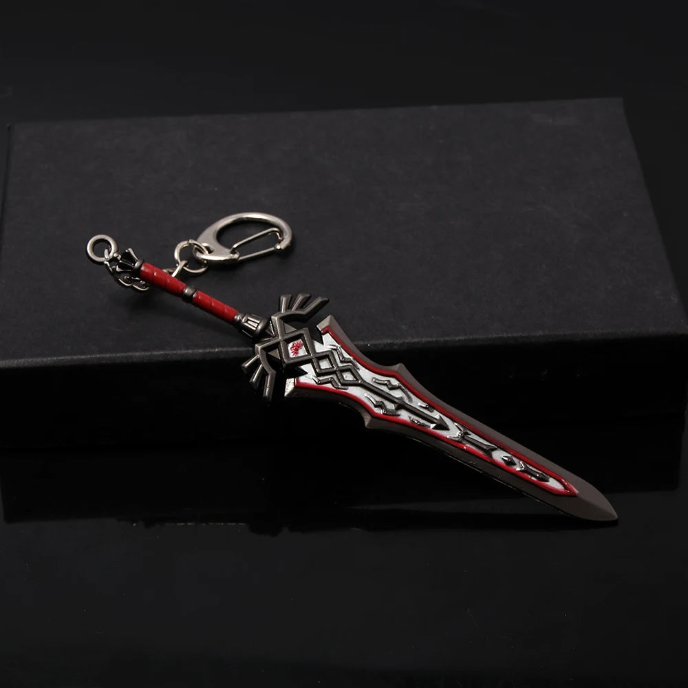 Porte-clés épée du maître des larmes du royaume, Zeldas, gardes royaux, modèle de bouclier, pendentif pour hommes, accessoires de bijoux de Cosplay