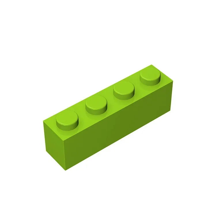 Gobricks GDS-534 Brick 1 x 4 without Bottom Tubes | Compatible Building Block Set