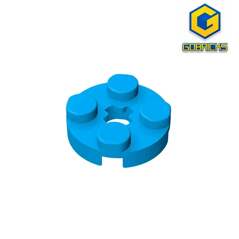 Gobricks GDS-609 PLATE 2X2 ROUND | Compatible Building Blocks for DIY Educational Models