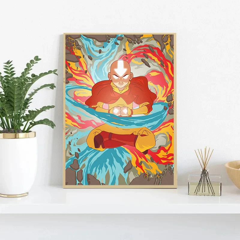 Avatar The Last Airbender Anime Posters and Prints Canvas Painting Wall Art Pictures for Living Room Home Decor Cuadros