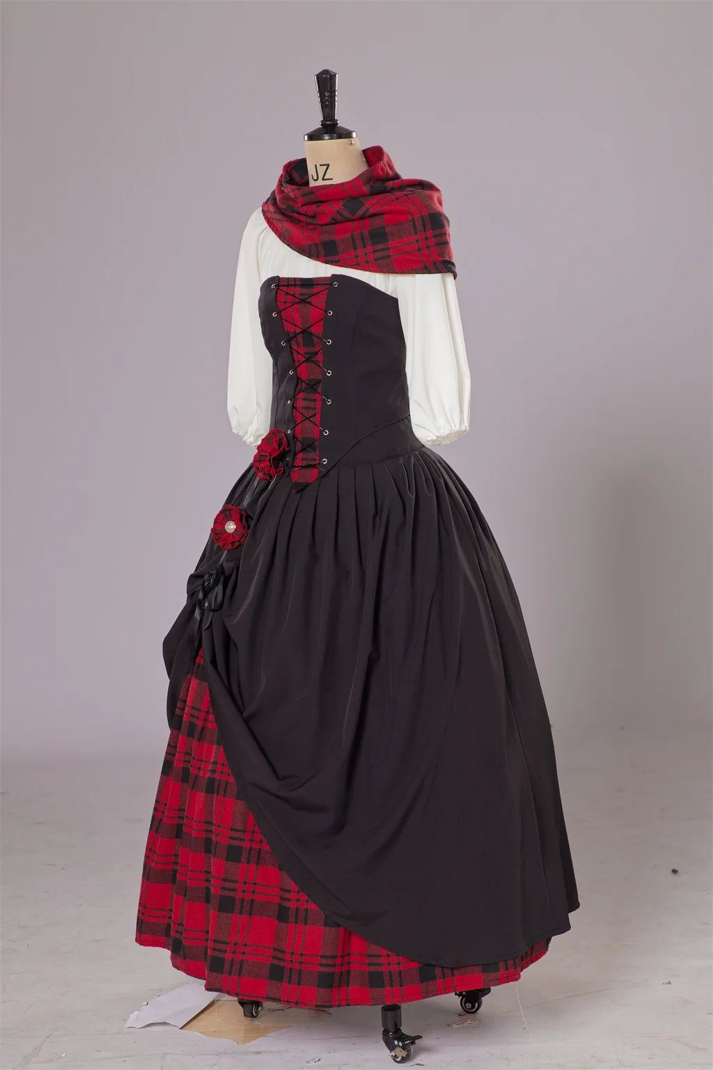 TV Outlander Claire Fraser disfraz Cosplay vestido Claire Fraser Highland vestido Medieval rococó trajes escoceses para mujeres