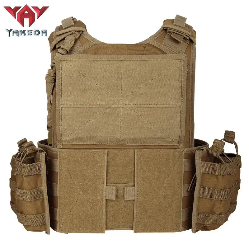 YAKEDA Quick Release Tactical Survival Vest Multi-function SWAT Combat Molle Chaleco Tactico Tactical Jacket