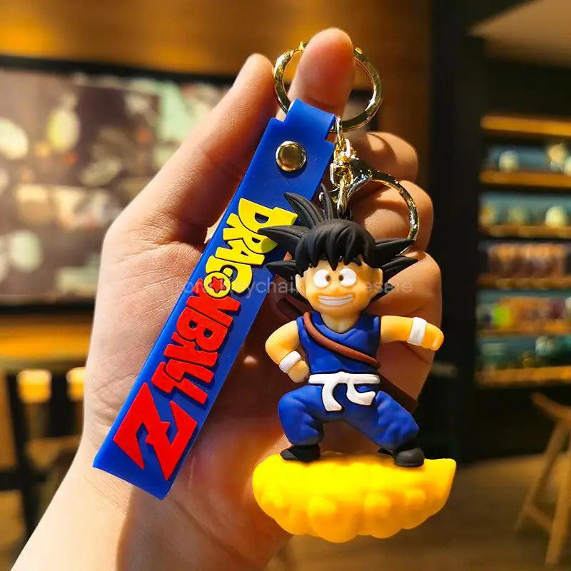 Dragon Ball Z Anime Keychain Super Saiyan Goku Master Roshi Buu Gohan Accessories Car Key Chains