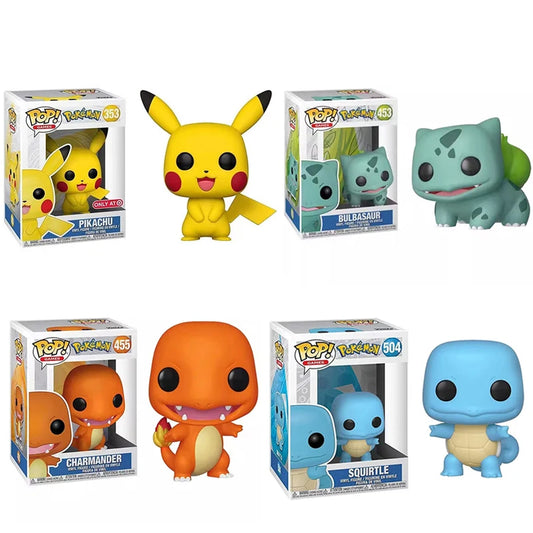 Figurines de dessin animé Pokemon FUNKO POP, jouets Pikachu, ornements de décoration, figurine d'action pour jouet d'anniversaire, Gif