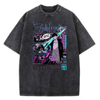 Solo Leveling Vintage T-shirt: Washed Cotton Streetwear