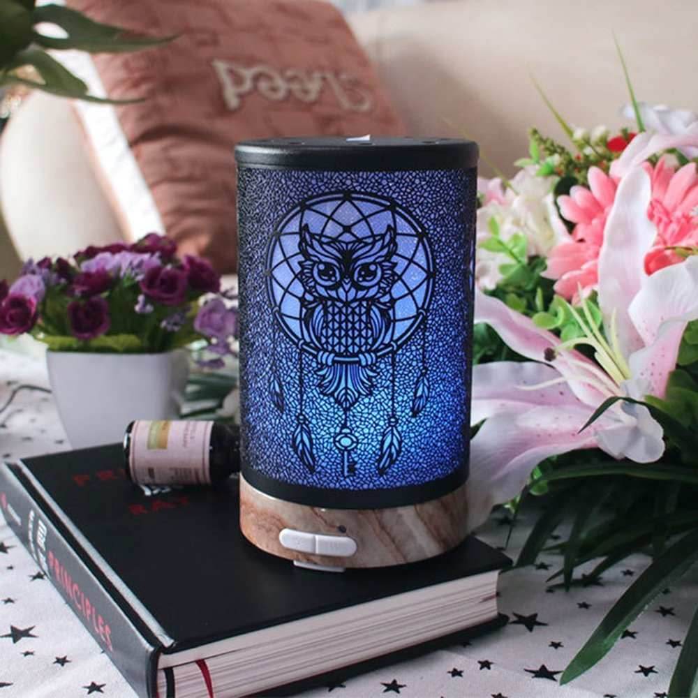Vintage Metal Ultrasonic 100ml Essential Oil Aroma Diffuser - Butterfly / US
