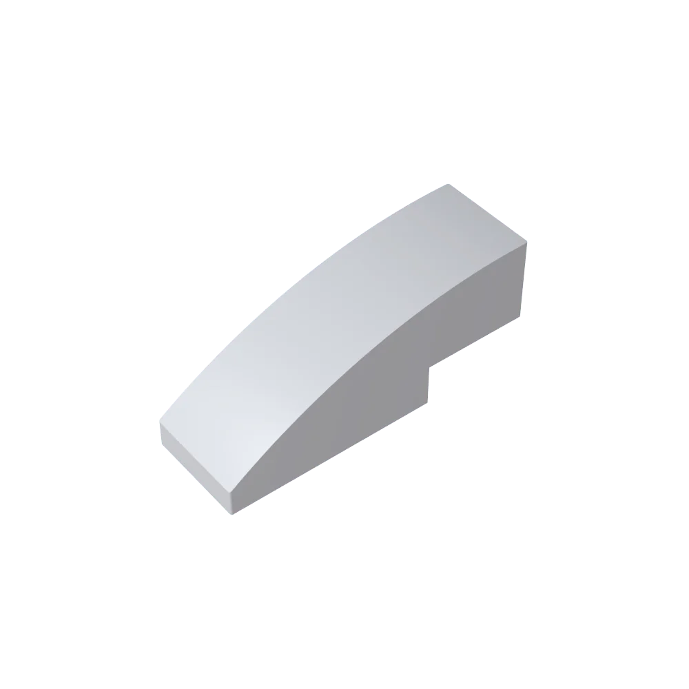 Gobricks GDS-657 Slope, Curved 3 x 1 | Compatible Building Block for Creative Construction
