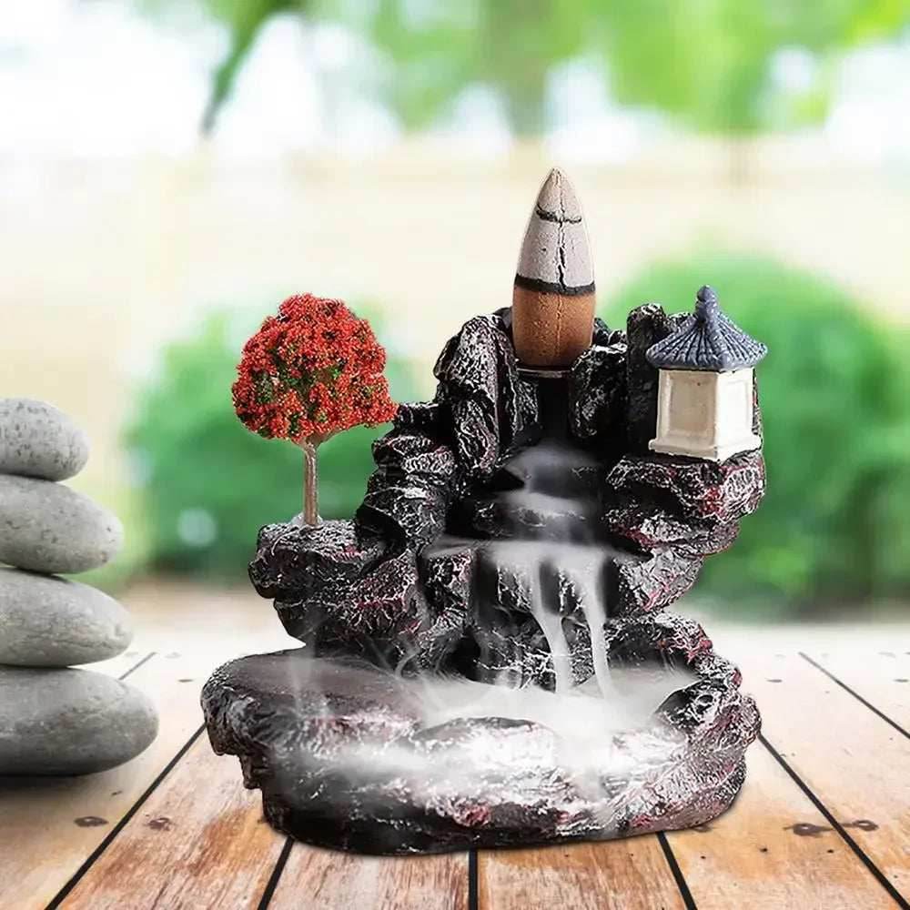 Waterfall Backflow Incense For Home And Office Decoration With Incense Cones - 1pcs