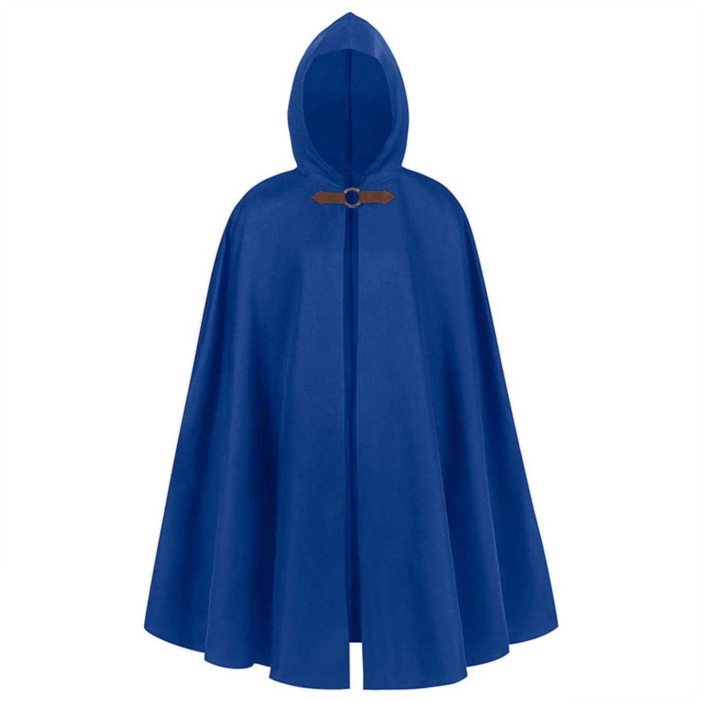 Cape en daim épais pour femmes, manteau à bouton unique, Vintage, à capuche, solide, Halloween, Cosplay, médiéval, Long manteau