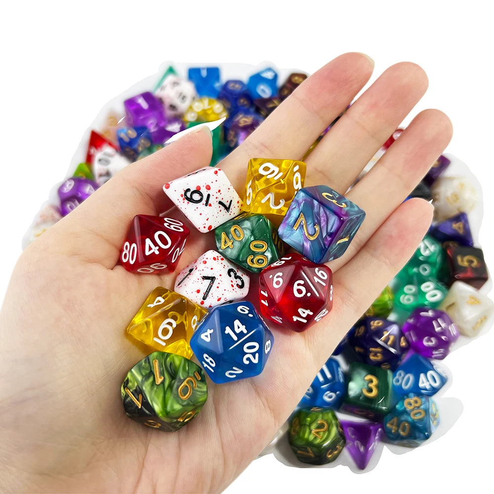 210pcs Polyhedral Dice with Bag ,30 Sets DND Dice  Set , T&G Dice Set for D&D, RPG, Table Games