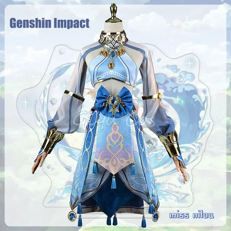 Nilou – Costume de Cosplay Genshin Impact, uniforme de carnaval, Costumes d'halloween animés, jeu pour femmes