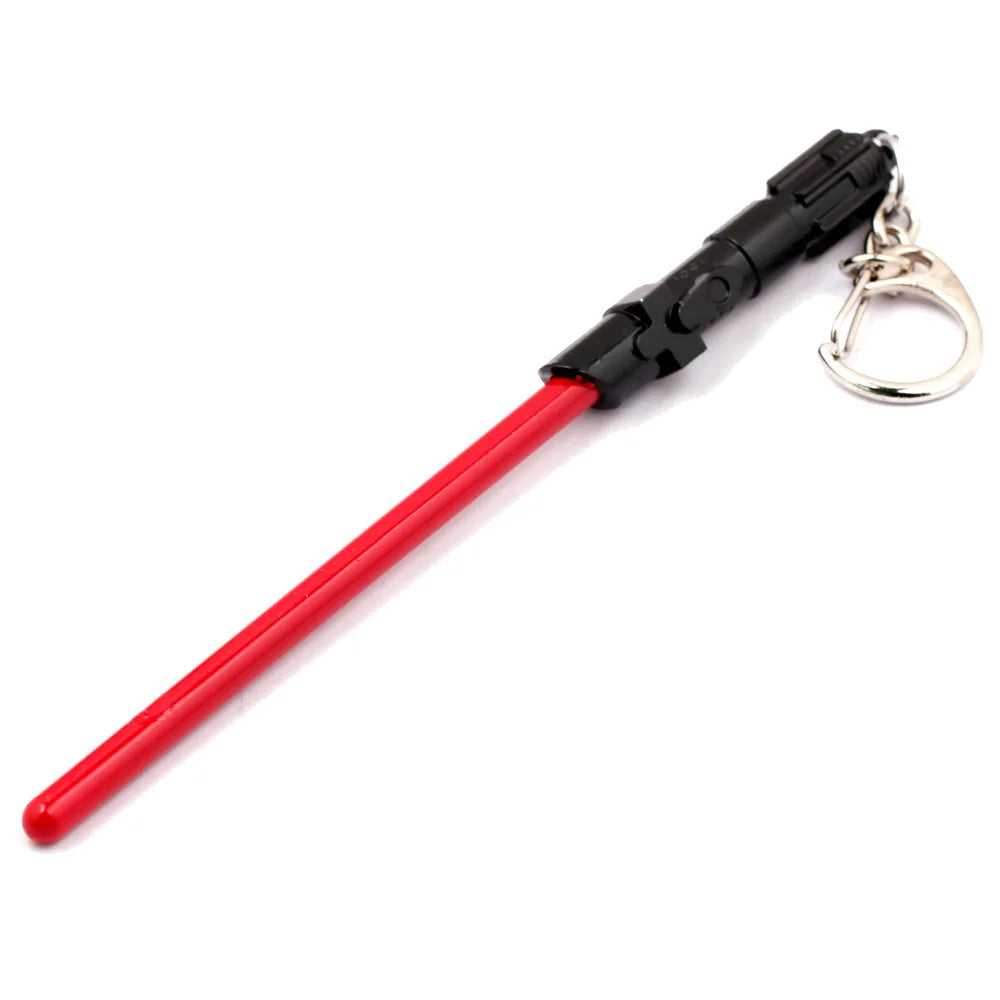 Movie Jewelry Light Sword Keychain Toy lightsaber Cartoon Pendant  keychains Metal keyring official-website jewelry for friends