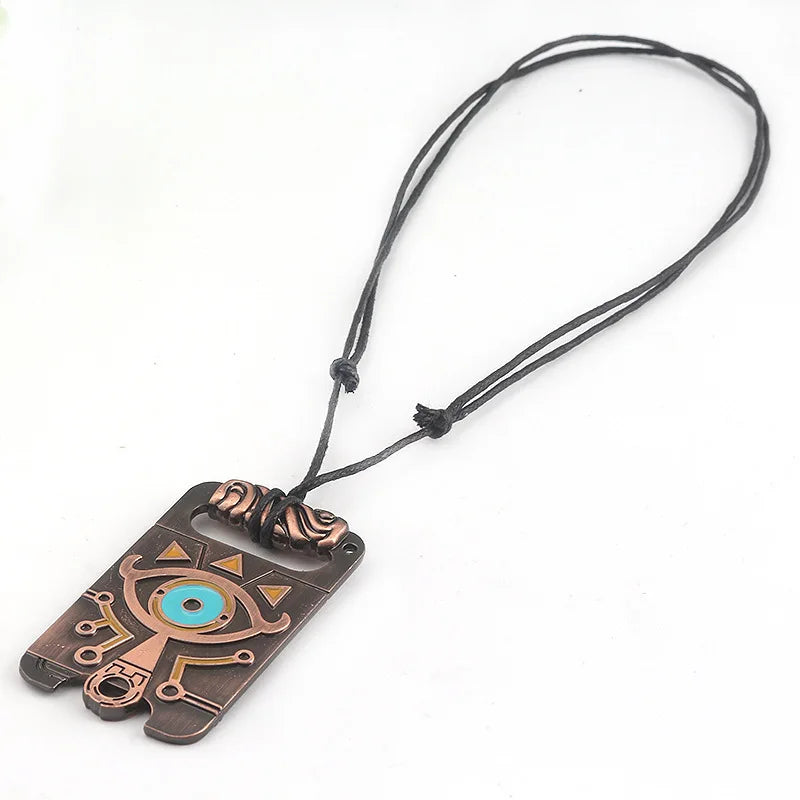 Zeldas Hylian Shield Keychain Breath of The Wild Sheikah Eye Majora's Mask Sword Triforce Symbol Pendant Key Chain Men Jewelry