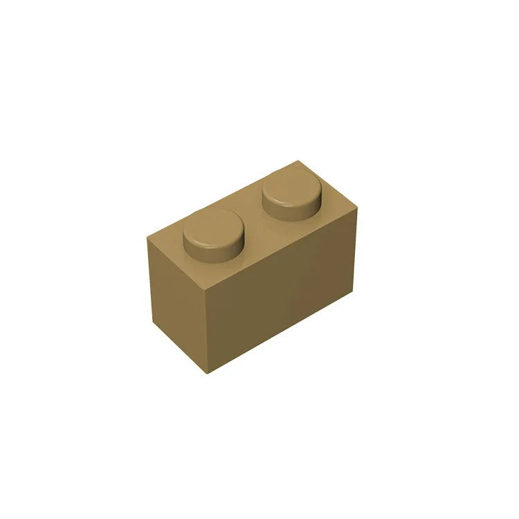 Educational Assemblage Gobricks Brick 1 x 2 without Bottom Tube | Compatible with Lego 3004 3065 35743