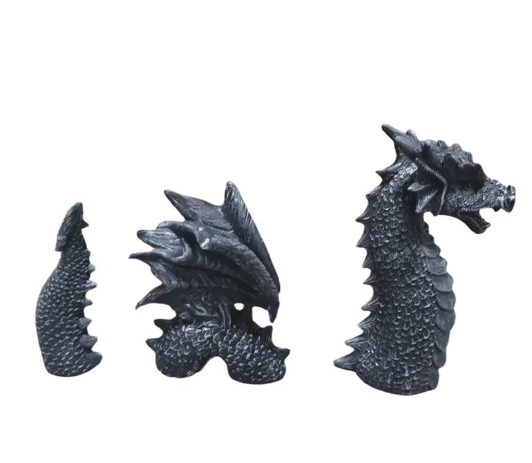 Dragon Sculptures Resin Giant Lawn Sculpture Gothic Fantasy Dragon Figures Art Garden Patio Lawn Statues Decoration