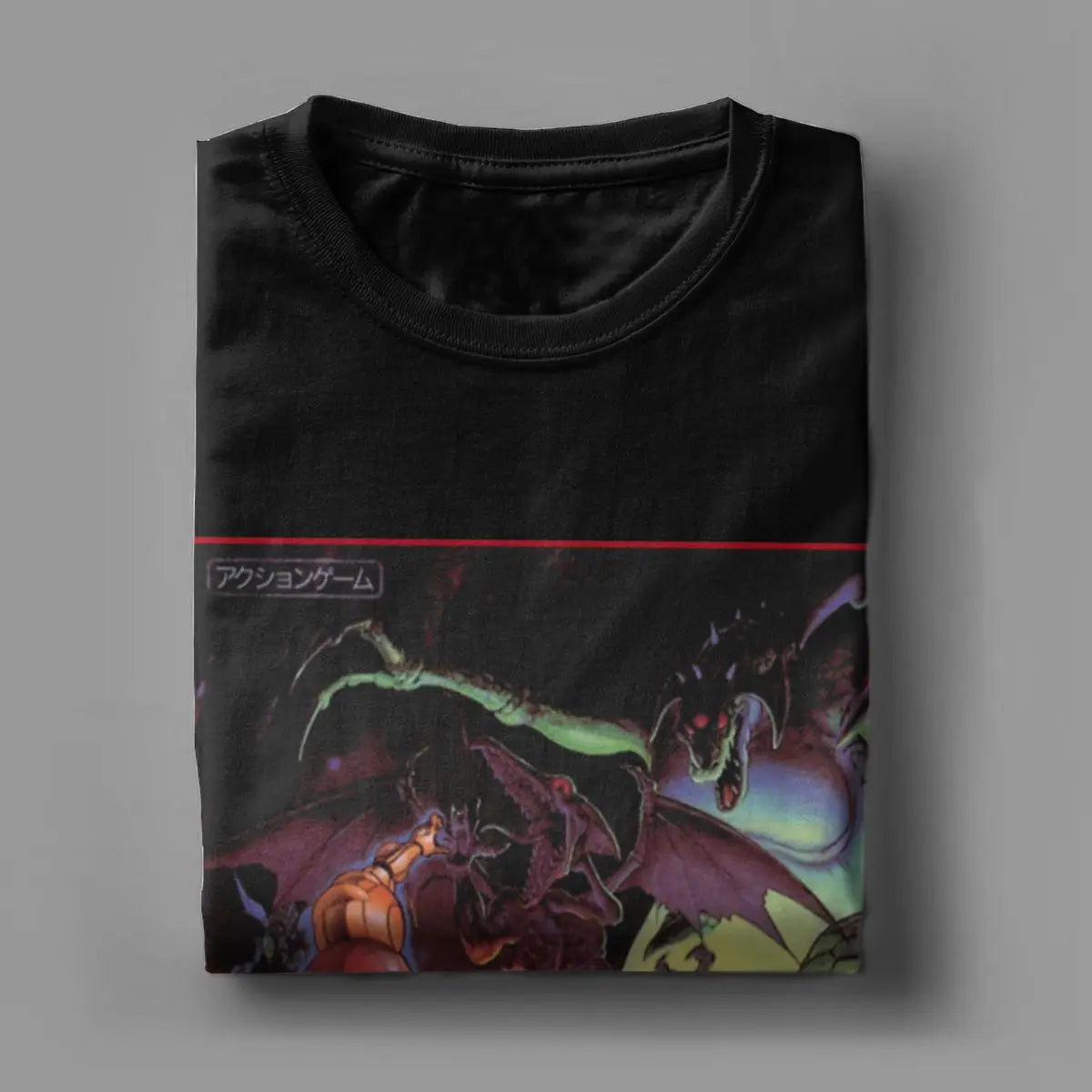 Super Metroid T Shirt Men Cotton Vintage T-Shirts O Neck Game Tees Short Sleeve Tops Classic