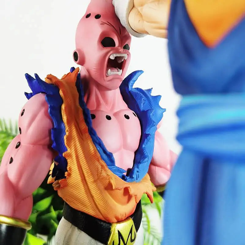 Super Saiyan Vegito Vs Majin Buu Anime Figure, Dragon Ball Z Action Figurines PVC Statue 31 CM