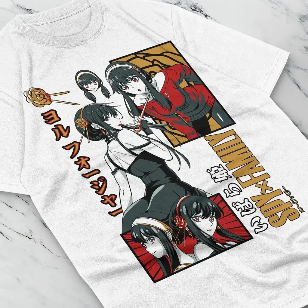 Yor Forger T-Shirt: Spy x Family Anime Oversized Graphic Tee