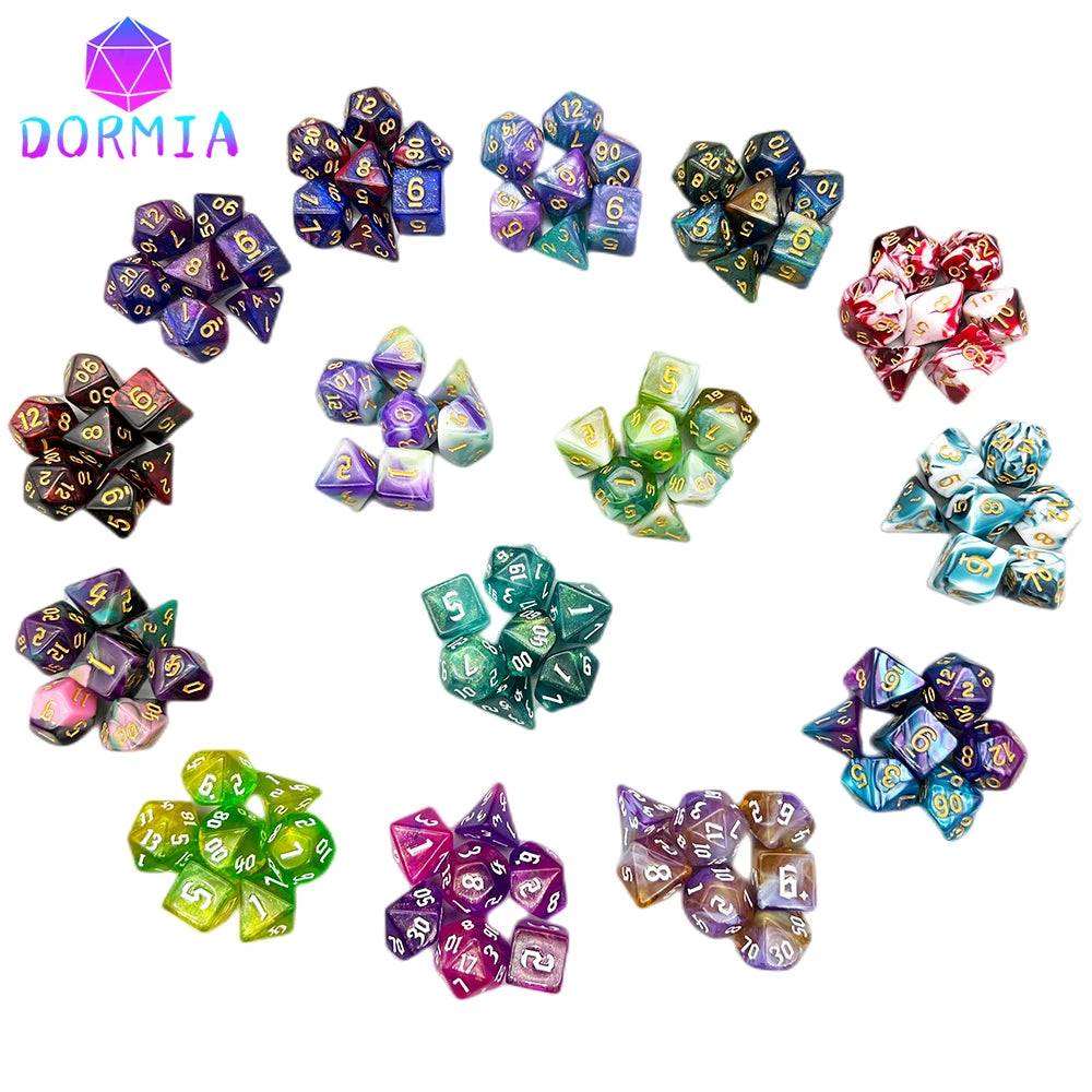 105pcs Dice Set with Bag for DND RPG Party/Family Table Board Role Playing Game Dados D4 D6 D8 D10 D% D12 D20