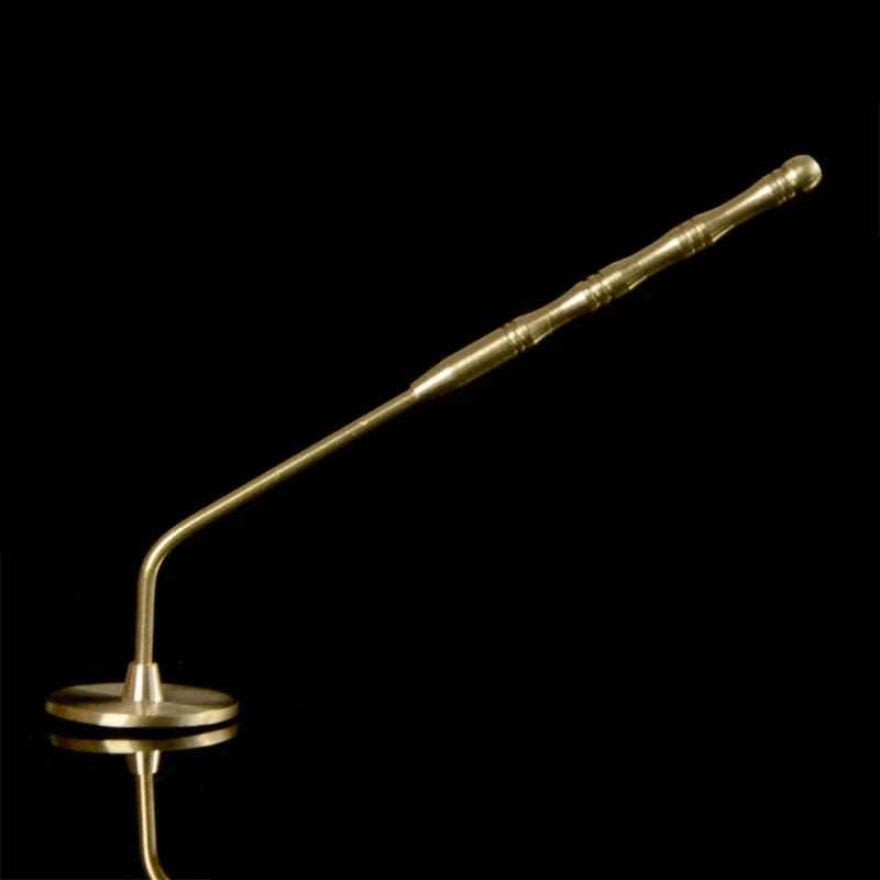 Brass Incense Press with Long Handle - 