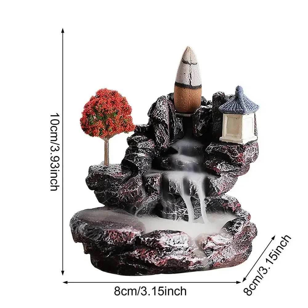 Waterfall Backflow Incense For Home And Office Decoration With Incense Cones - 1pcs