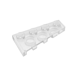 Gobricks GDS-549 Wedge Plate 4 x 2 Right | Building Block for Compatible DIY Sets