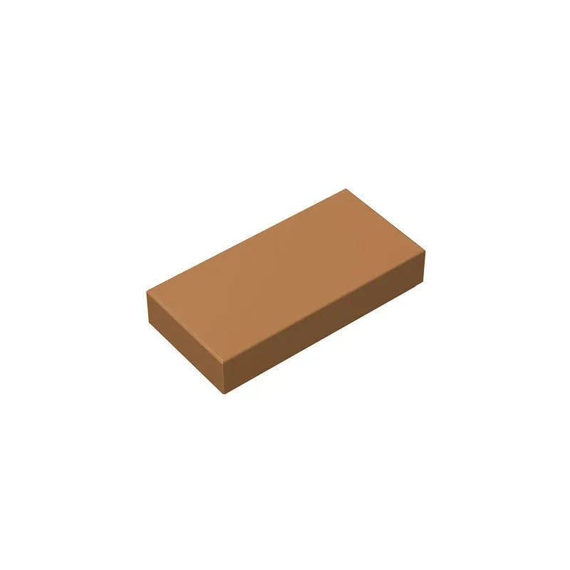 Gobricks GDS-566 Tile 1 x 2 with Groove | Compatible Building Block