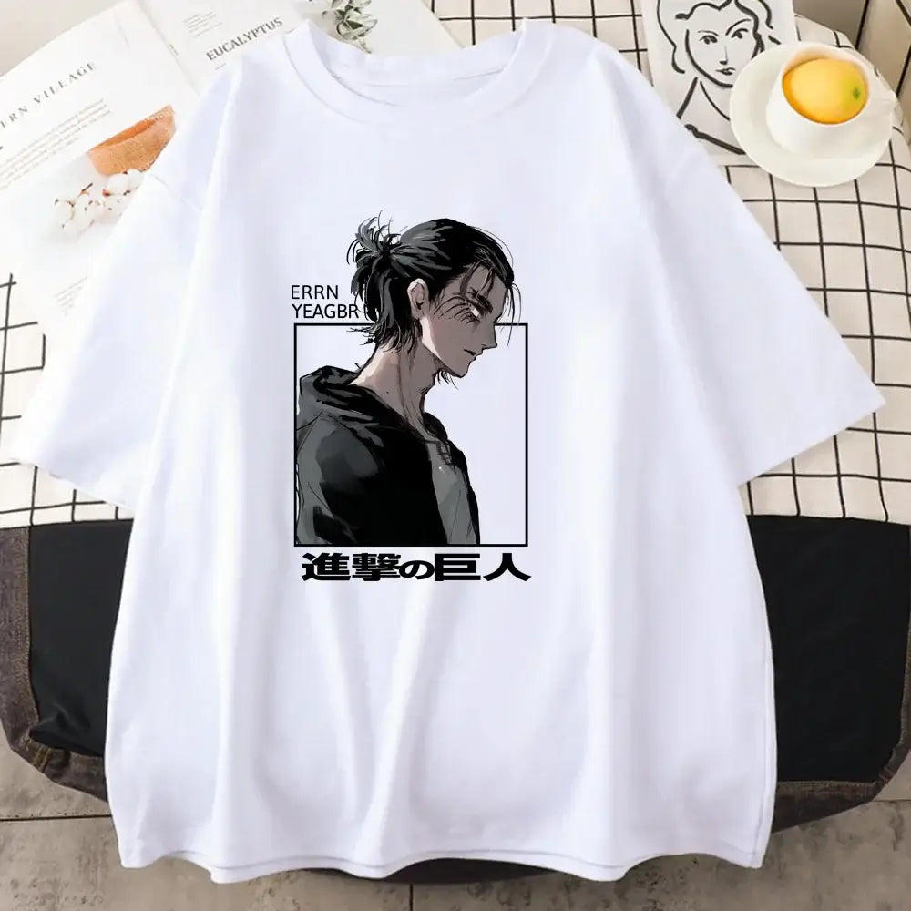 Eren Jaeger T-Shirt Attack on Titan Graphic Tee