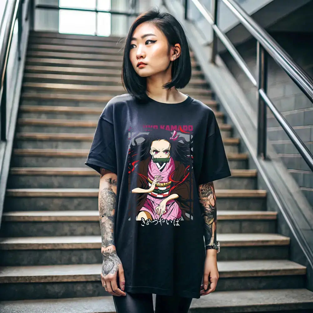 Nezuko T-Shirt: Demon Slayer Mitsuri Kanroji Anime Tee