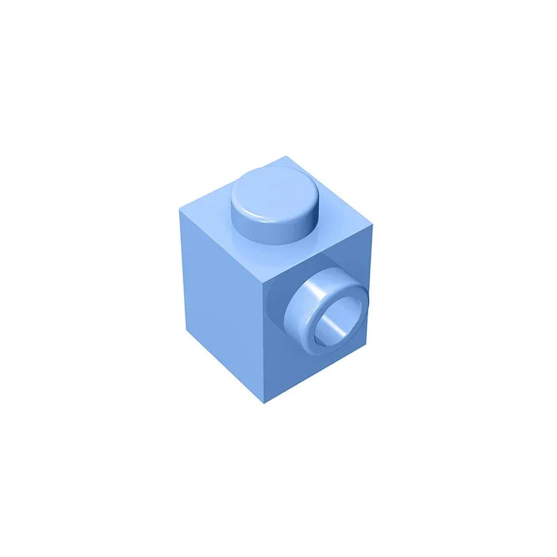 Gobricks GDS-635 BRICK 1X1 W. 1 KNOB | Single Side Bump Building Block Compatible with Lego 87087