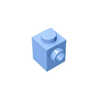 Gobricks GDS-635 BRICK 1X1 W. 1 KNOB | Single Side Bump Building Block Compatible with Lego 87087
