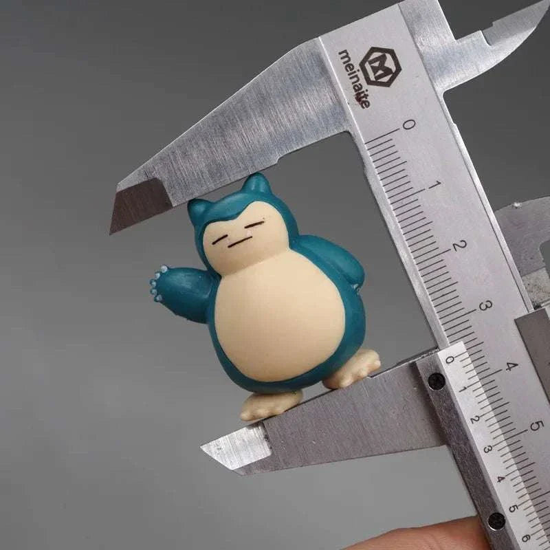 5 Pcs Snorlax Cake Topper Figurines, Pokemon Anime Mini Figure 1.8-3cm Cake Decor Kawaii Ornaments
