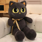 Kawaii Cat Plush Pillow – Soft Stuffed Cartoon Cat Sofa Cushion Doll (3 Colors, 60–100cm)
