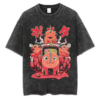 Chainsaw Man Vintage T-shirt Washed Cotton Tee