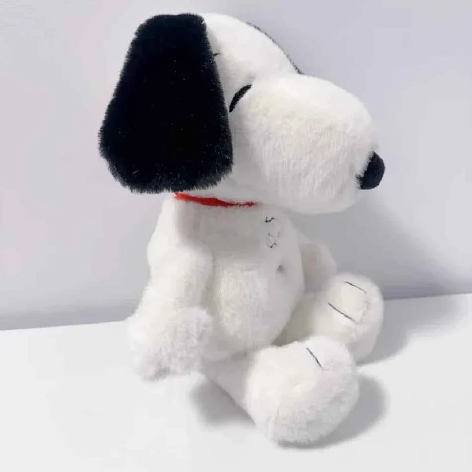 Breathing White Dog Plush Toy – Light & Sound Sleep Companion